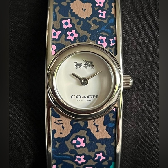 W6198 - Coach Scout Bangle Watch in Blue Floral - Picture 2 of 14